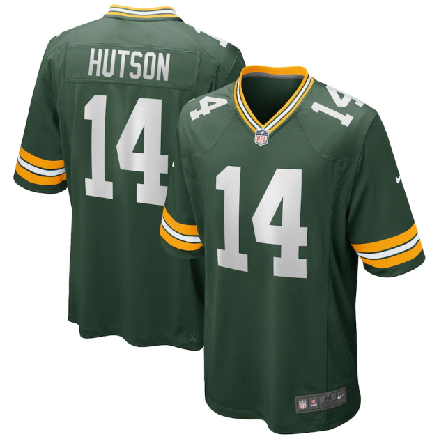 mens nike don hutson green green bay packers game retired player jersey